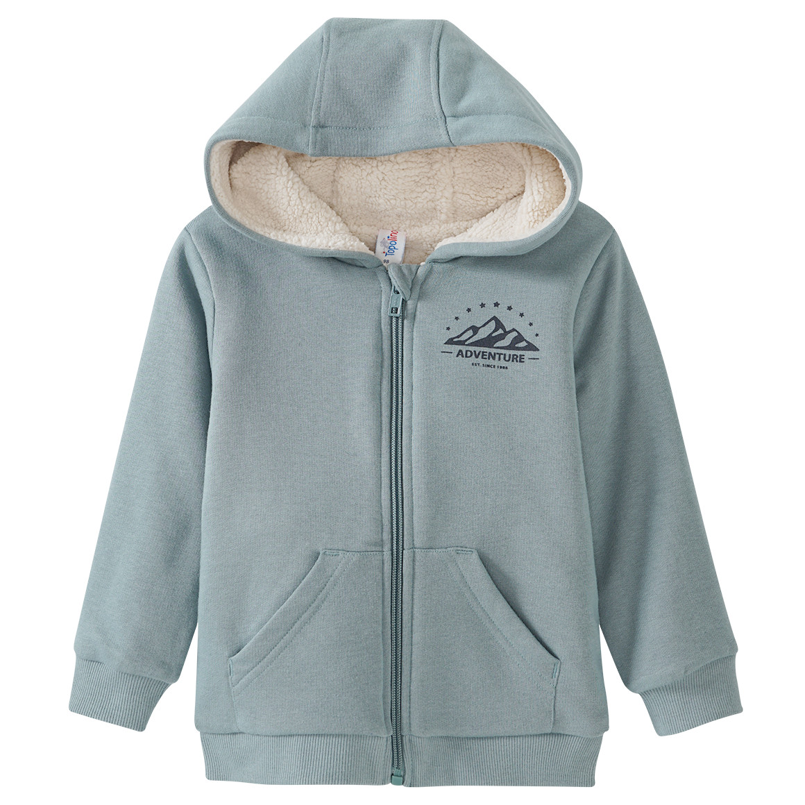 Kinder Sweatjacke mit Teddyplüsch