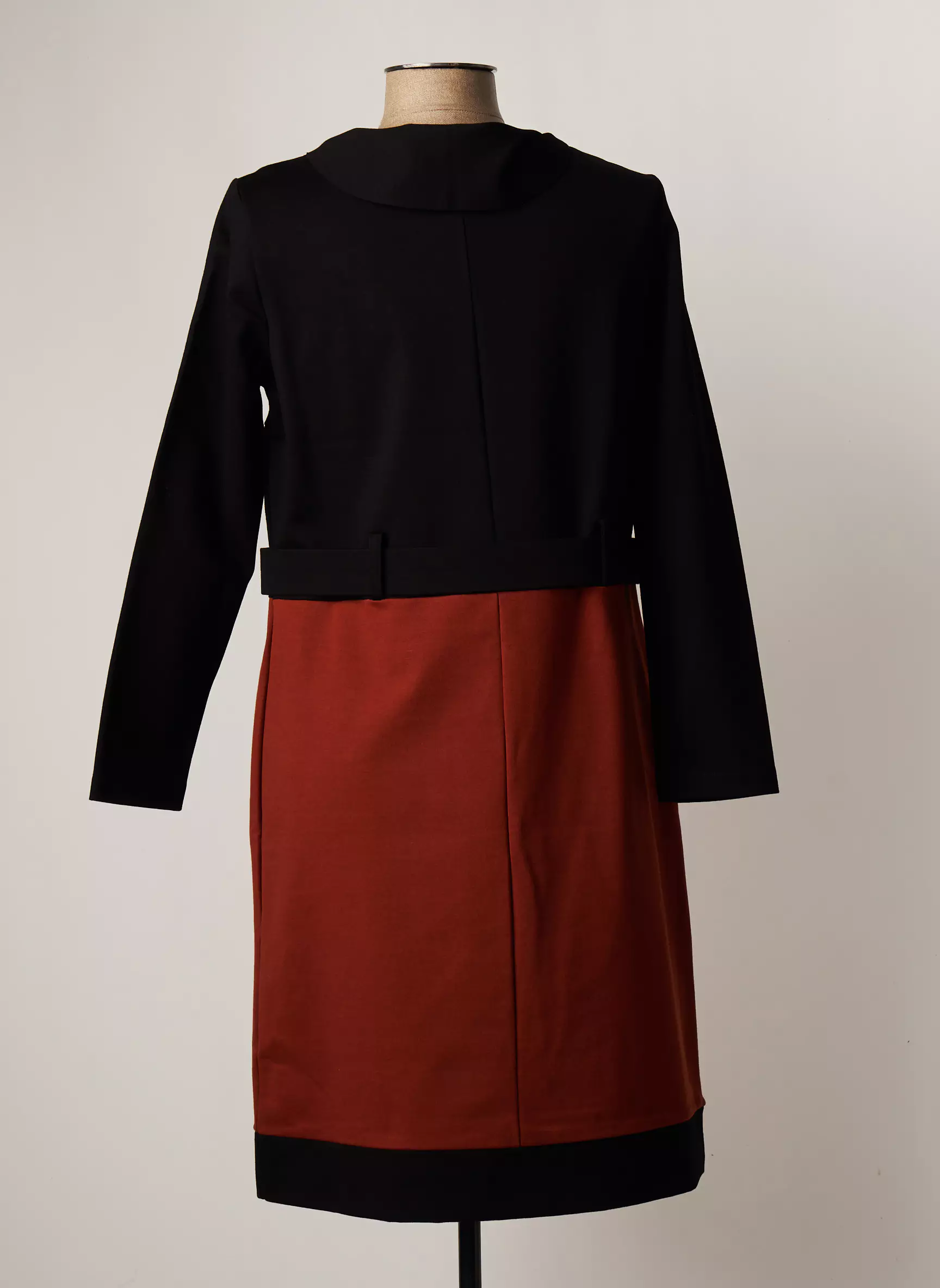 Quatre Vingt Jours Robes Mi Longues Femme couleur marron