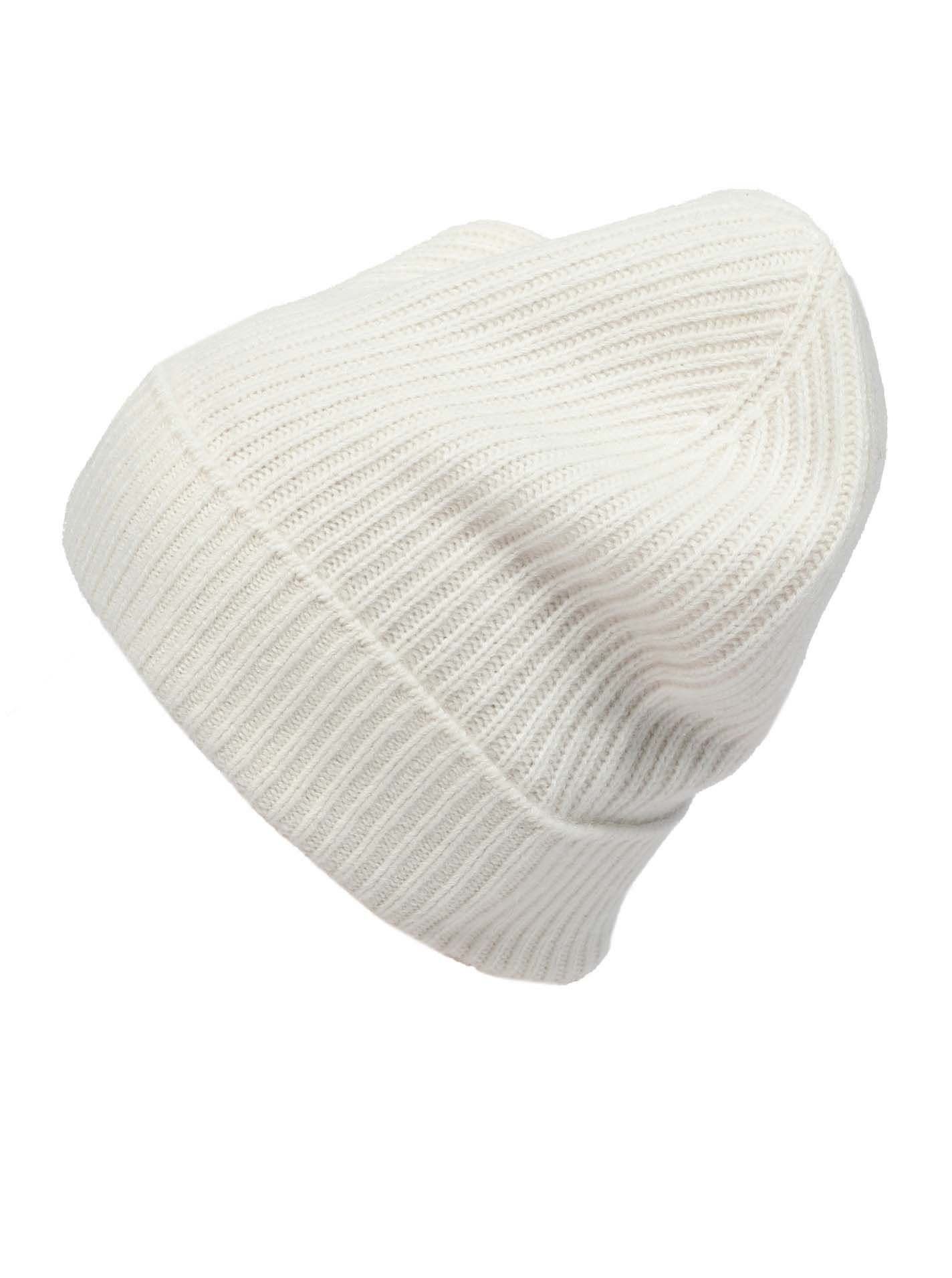 Zwillingsherz Strickmütze Zwillingsherz Ribbed Beanie 100% Kaschmir mit breitem geripptem Umschlag