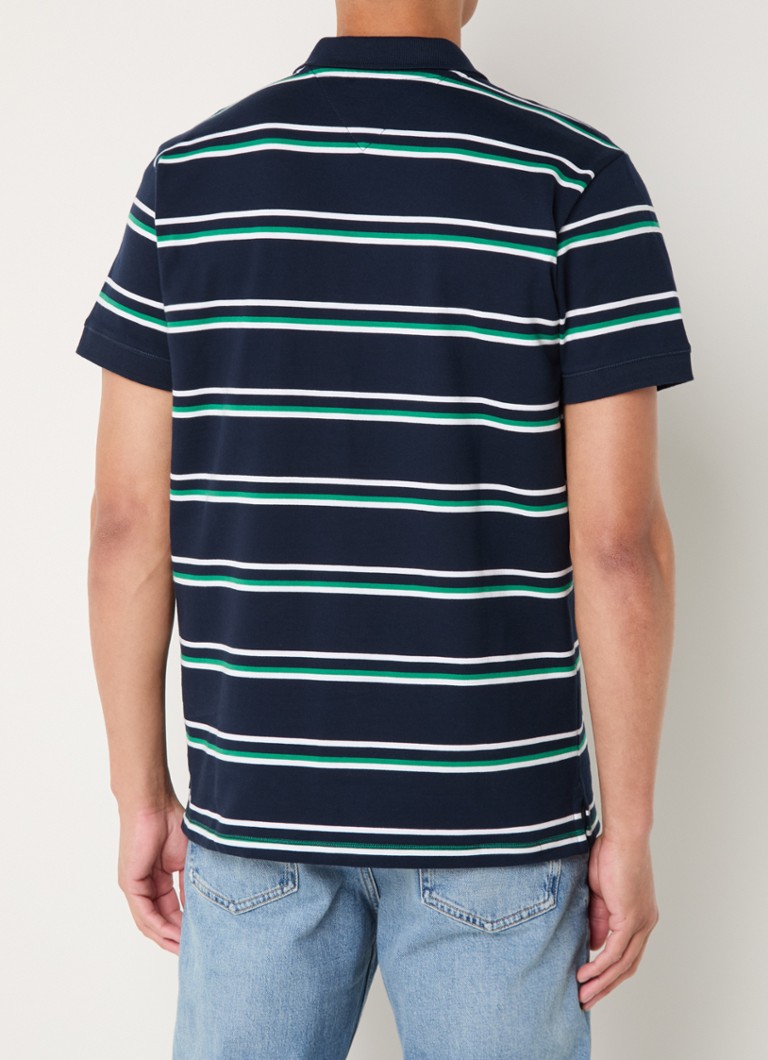 Tommy Hilfiger Essential polo majica regular fit s prugastim printom i logotipom