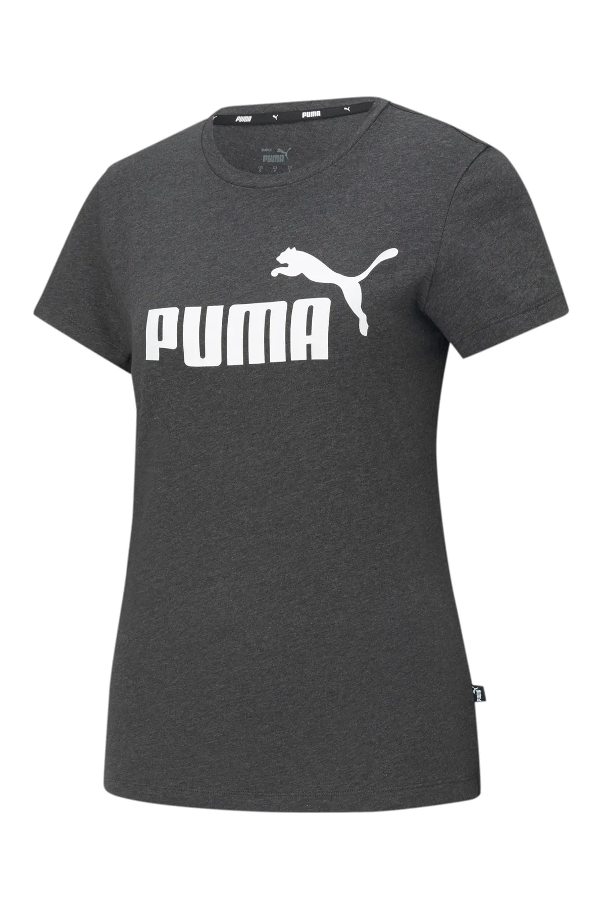 Puma  Ess Logo Tee - Graues Damen-T-Shirt