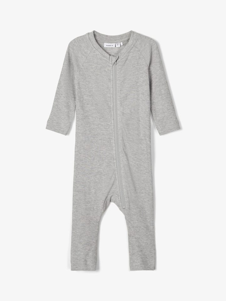 name it Jungen Strampler ohne Fuß mit Reißverschluss in Grau günstig kaufen