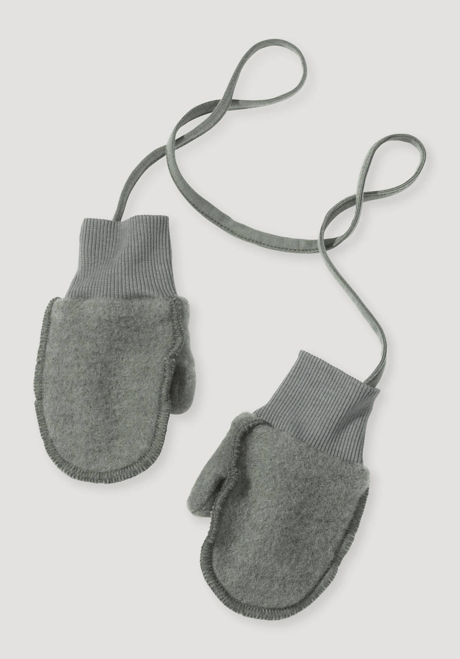 Wollfleece Fäustlinge aus reiner Bio-Merinowolle