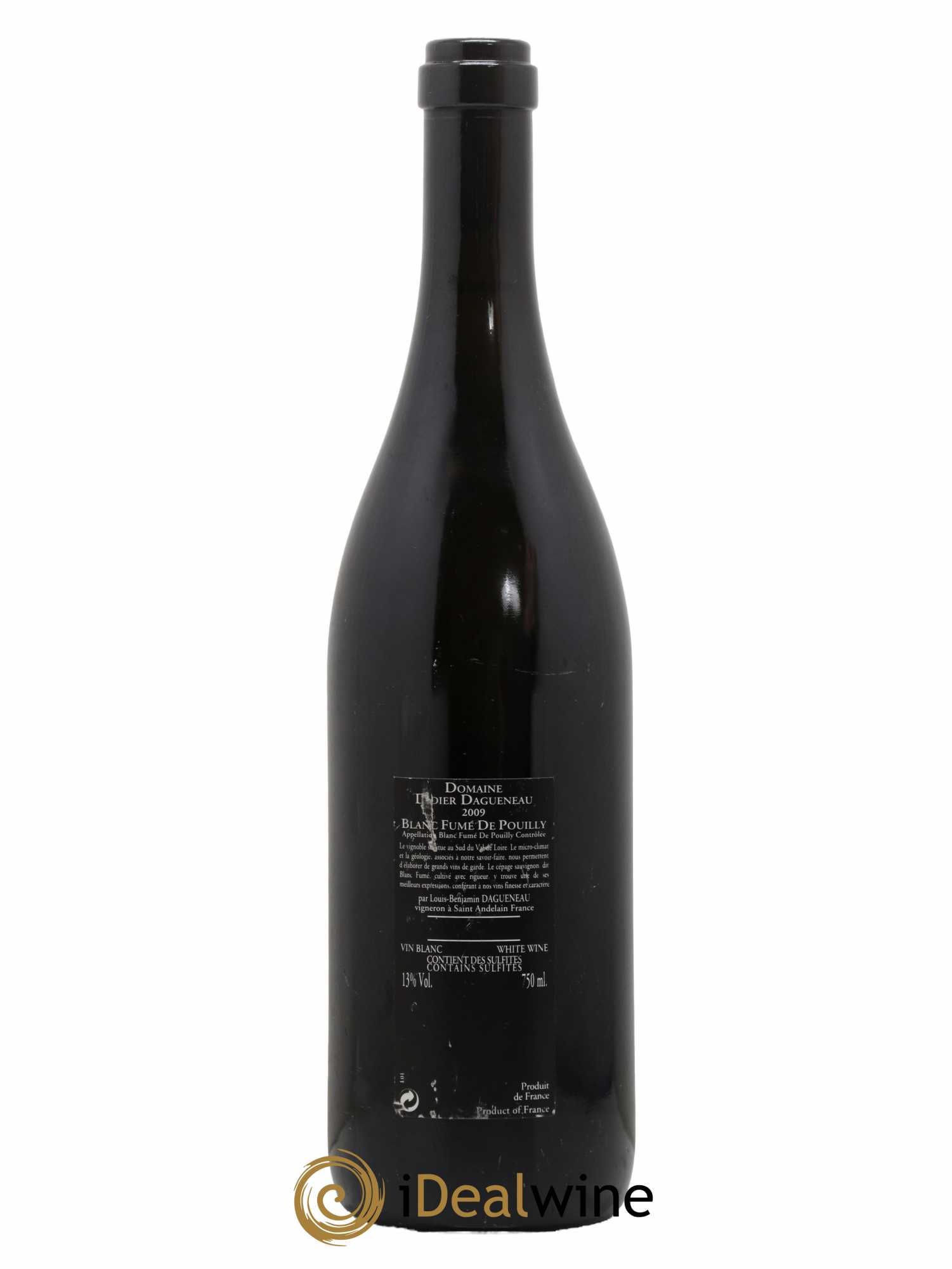 Vin de France (anciennement Pouilly-Fumé) Silex Dagueneau (Domaine Didier - Louis-Benjamin)  2009 - Lot de 1 Bouteille