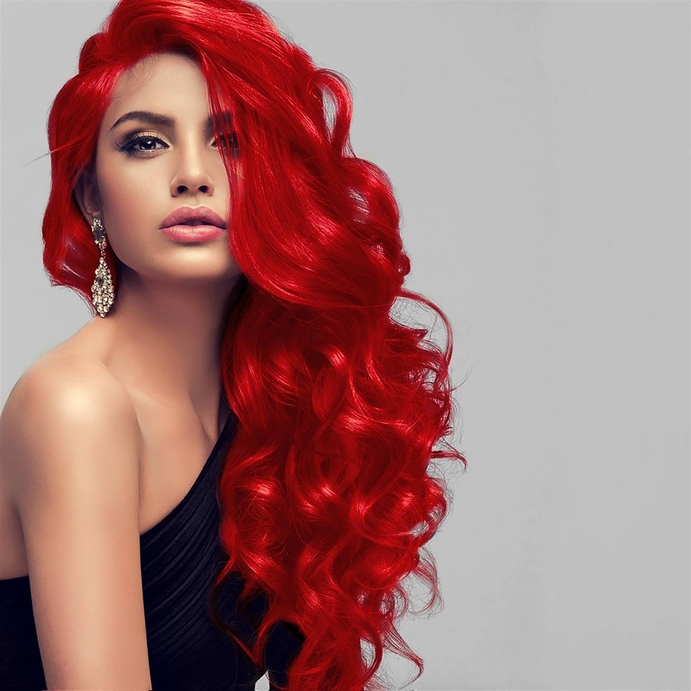 hair2heart Extensions à froid cheveux naturels #rouge 1g extensions