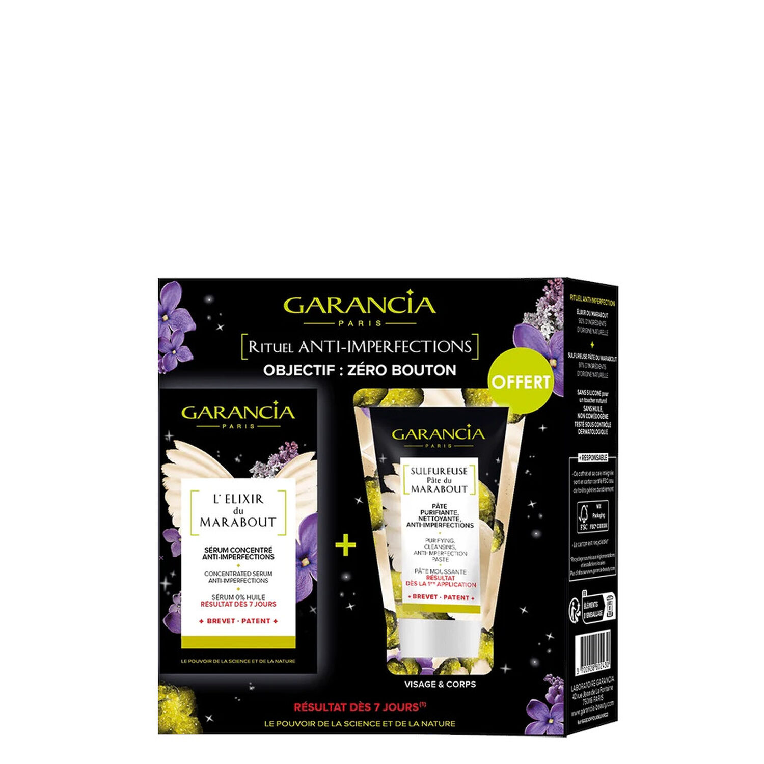 Garancia Rituel Anti-Imperfections Coffret Objectif Zéro Bouton