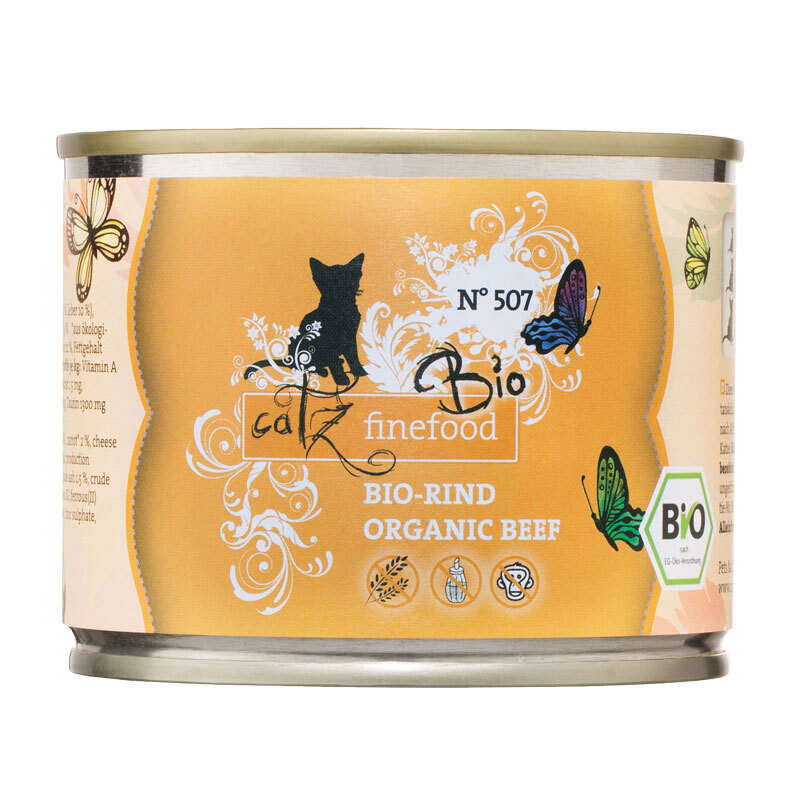 Catz finefood Nassfutter Catz finefood Bio 6x200g No. 507 Rind