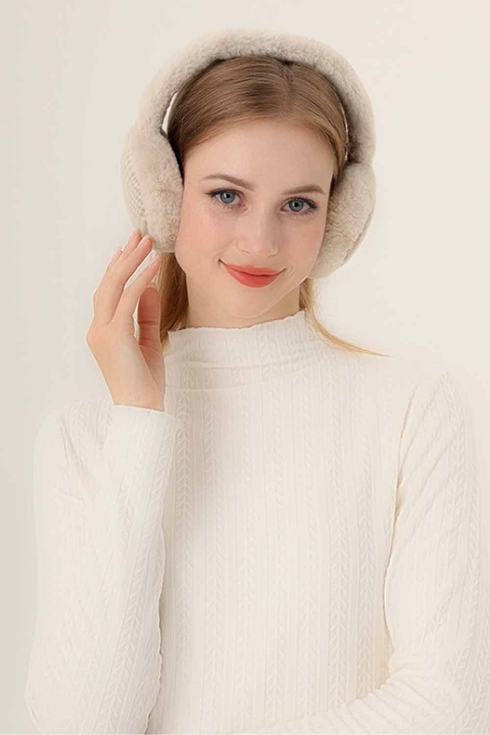 FYLA Ohrenwärmer Winter Ohrenwärmer,Winter Ohrenschützer Faltbare Plüsch Ohrenschützer