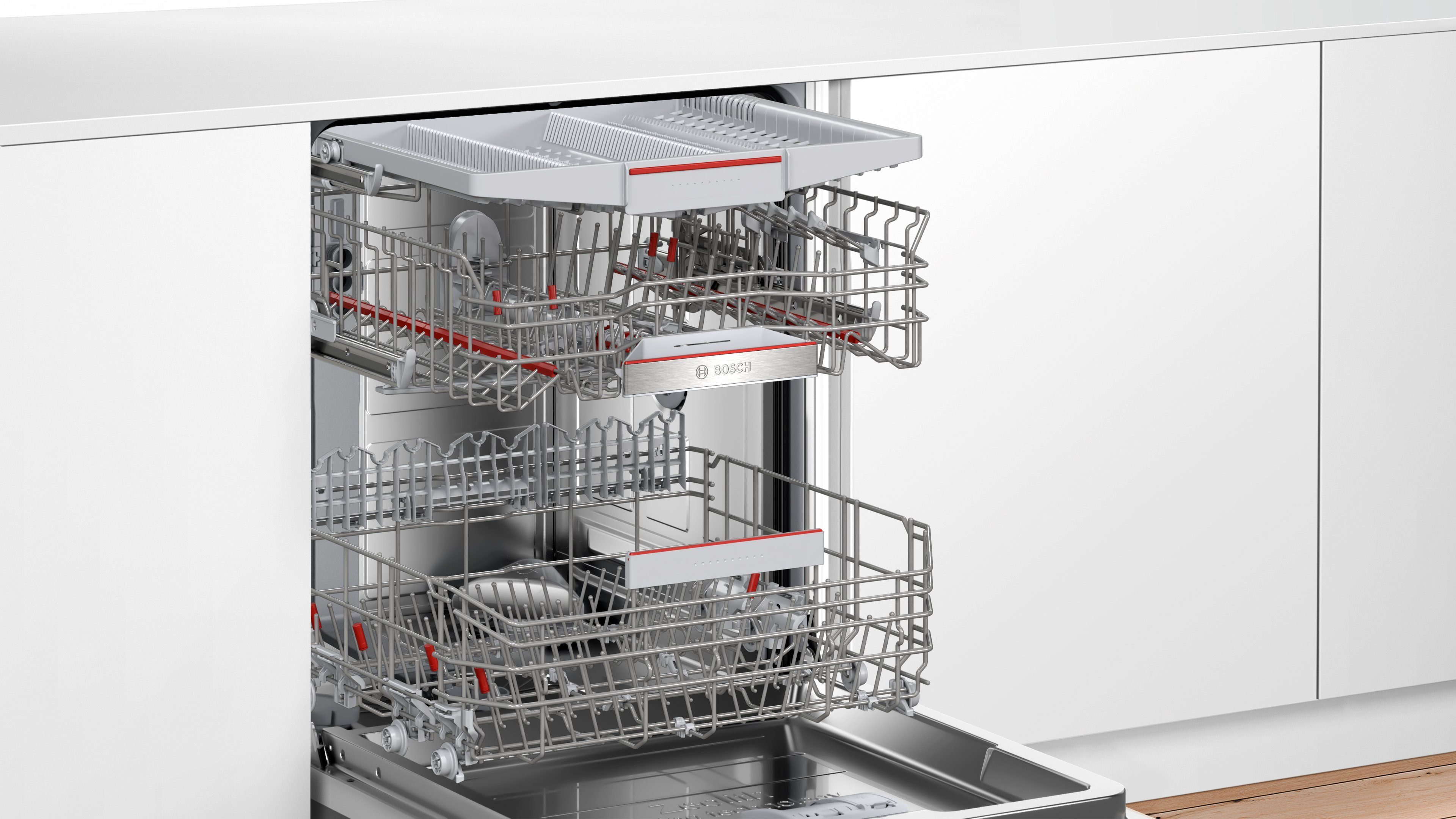 BOSCH teilintegrierbarer Geschirrspüler Serie 6, SMI6ZCS16E, 14 Maßgedecke