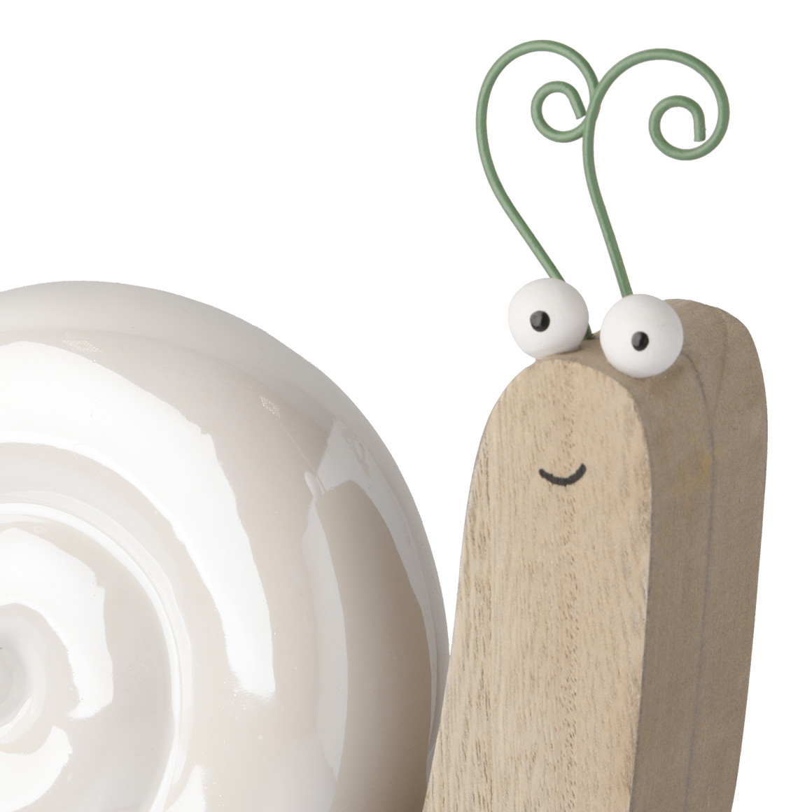 Deko-Schnecke mit Keramikhaus