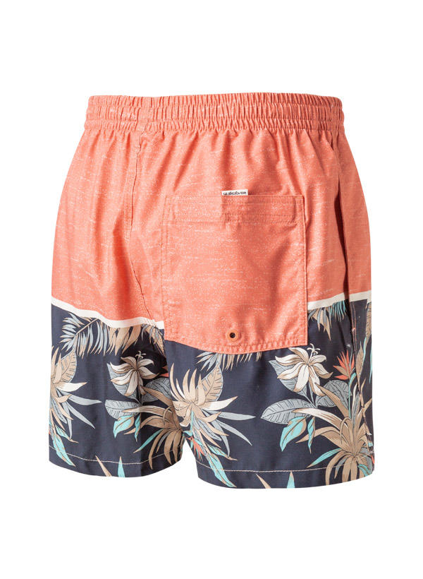 Quiksilver, Badeshorts, Mikrofaser, lachs-multicolor gemustert