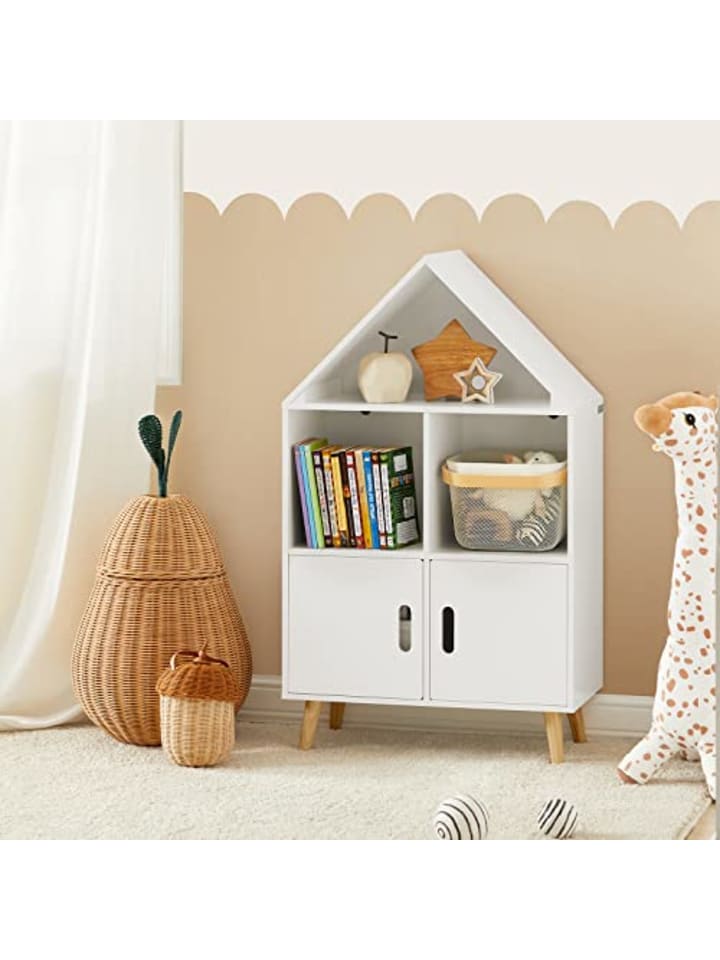 SoBuy Kinderregal in Weiß - (B)60 x (H)103 x (T)30cm günstig kaufen onesize
