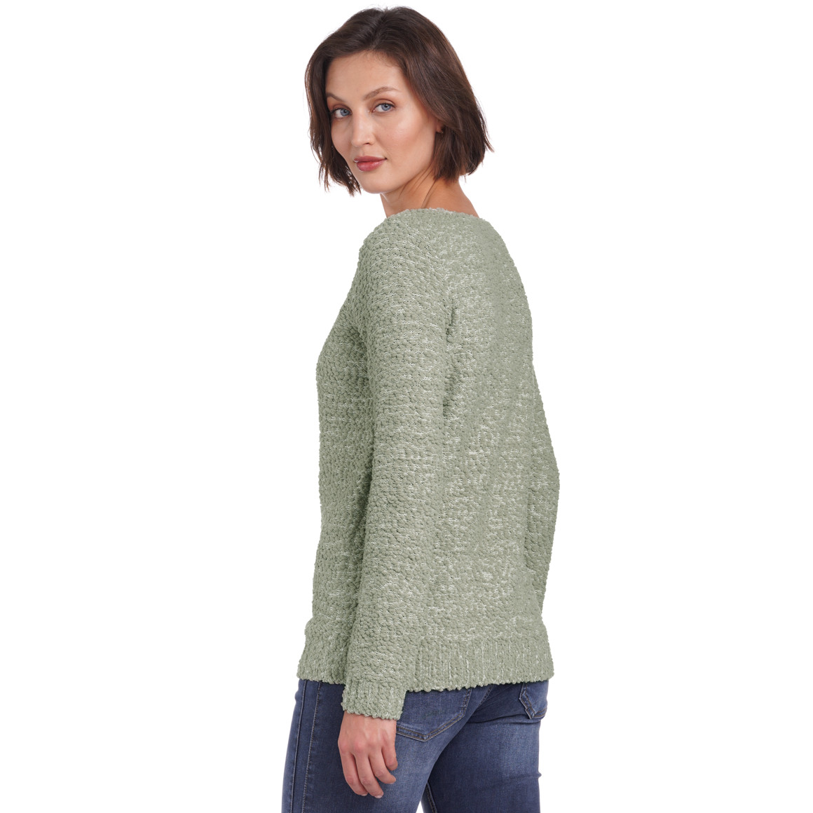 Damen Strickpullover in Chenille-Optik