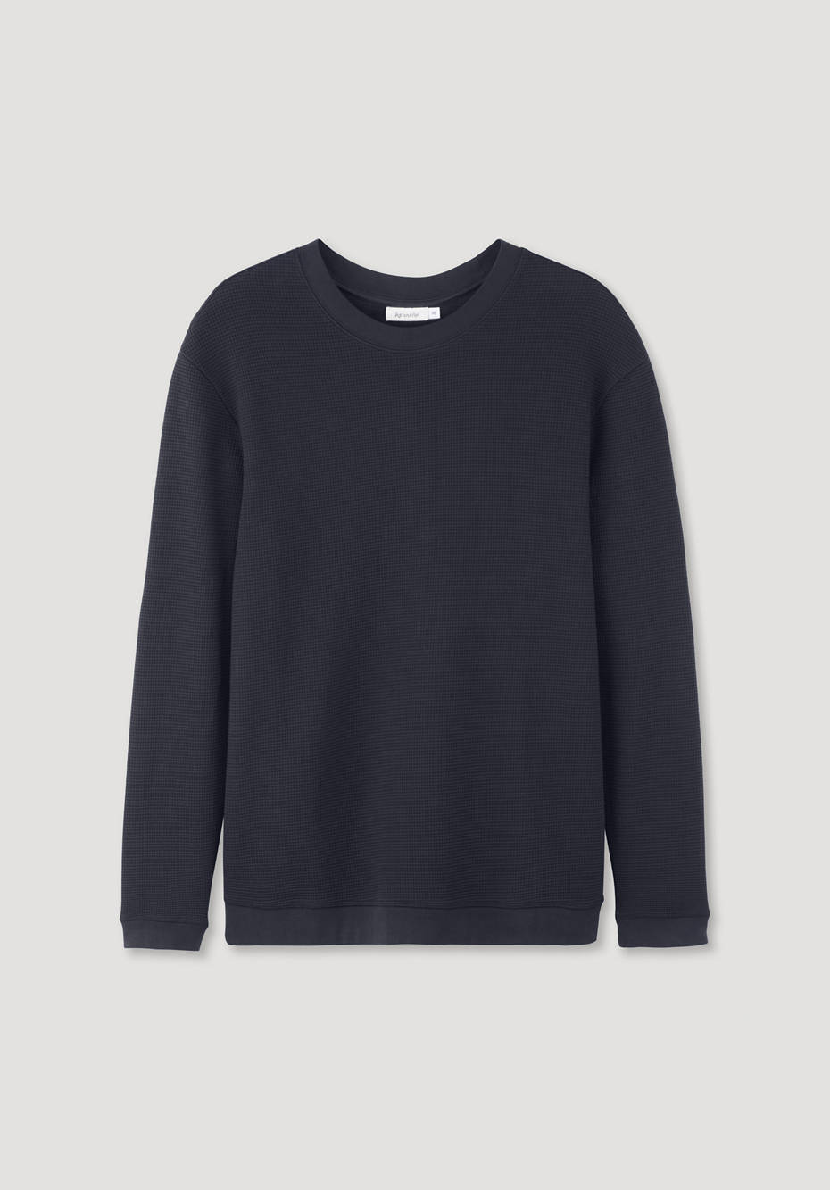Waffelpiqué-Pullover Regular aus reiner Bio-Baumwolle