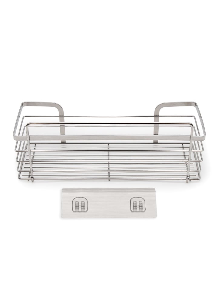 Intirilife Duschablage selbstklebend in Silber günstig kaufen onesize