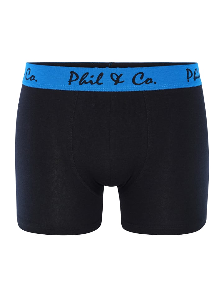 Phil & Co. Berlin  Retro Pants Jersey in schwarz-blau günstig kaufen