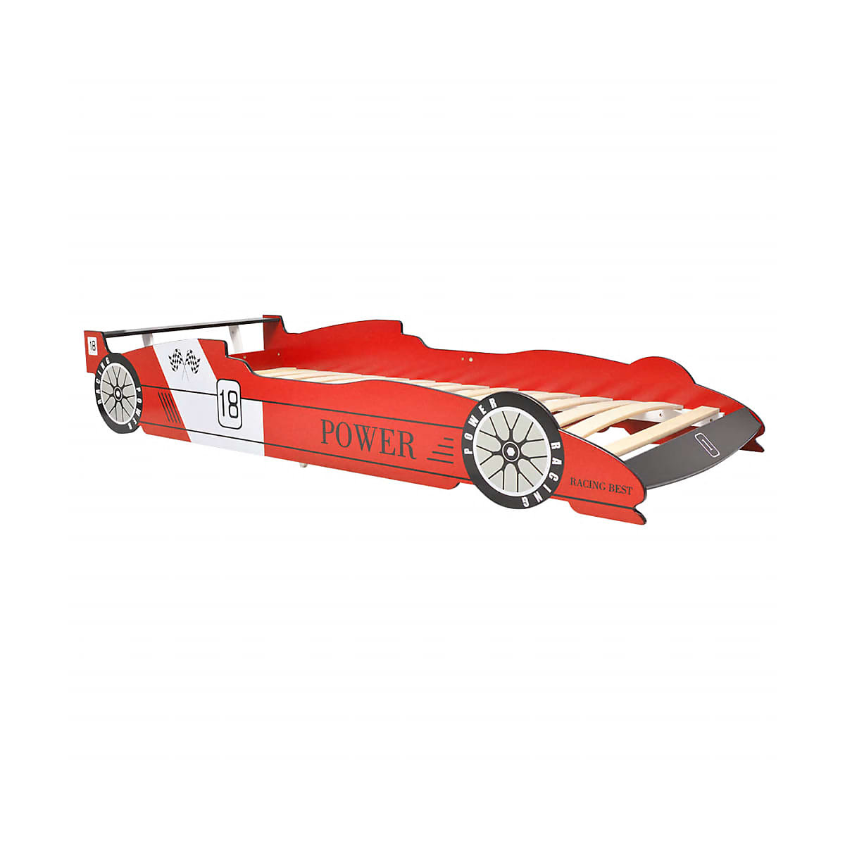 Rennwagen-Bett 90x200 cm Rot Kinderbett