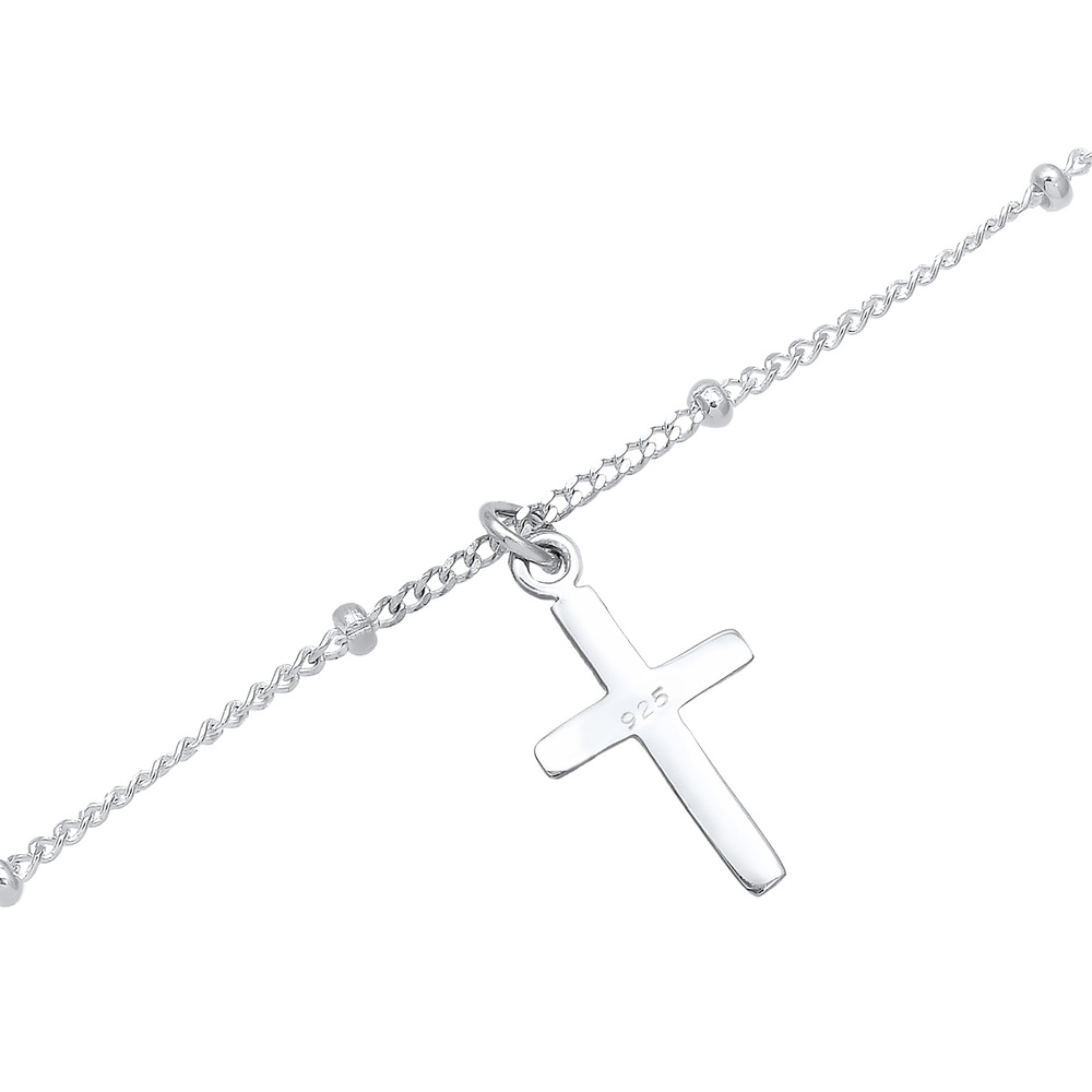 Elli Elli Collier Femmes Choker Boule Croix Foi Basique en Argent Sterling 925 collier