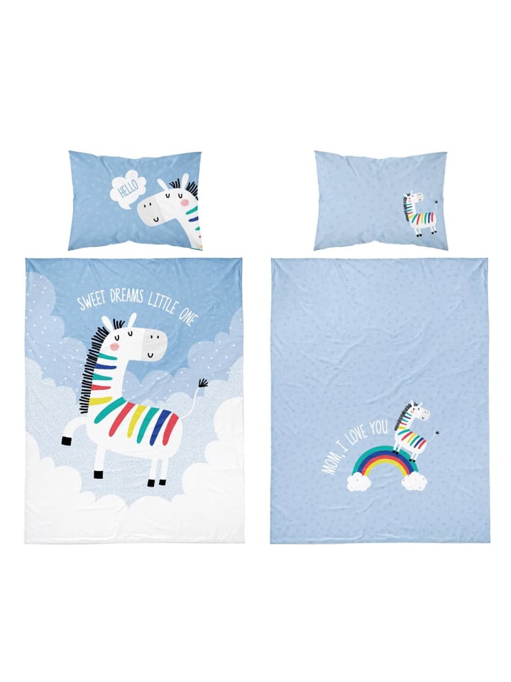 Carpe Sonno Wende-Bettwäsche Set Sweet Dreams Lila in Mehrfarbig günstig kaufen 100 x 135 cm   40 x 60 cm