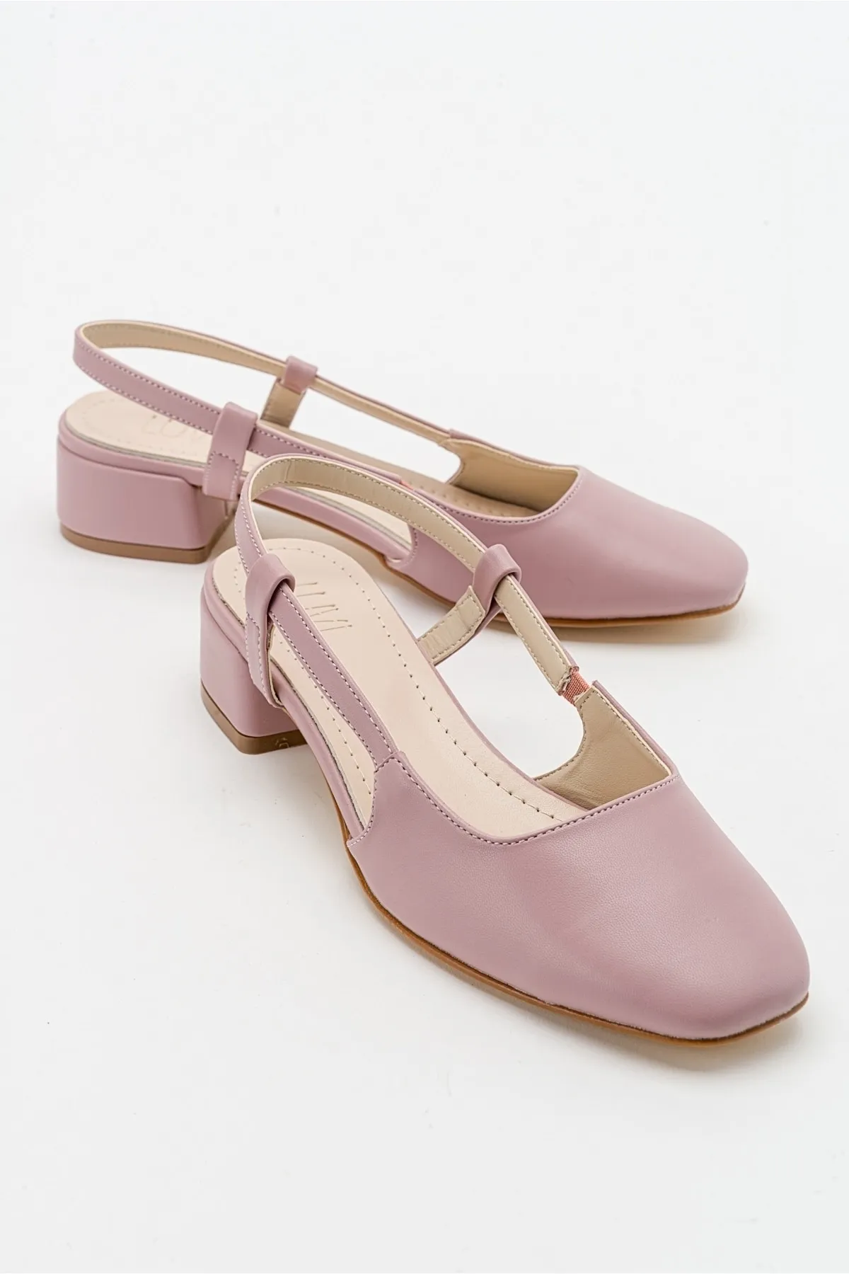 LuviShoes  66 Dusty Rose Skin Damen-Sandalen mit Absatz