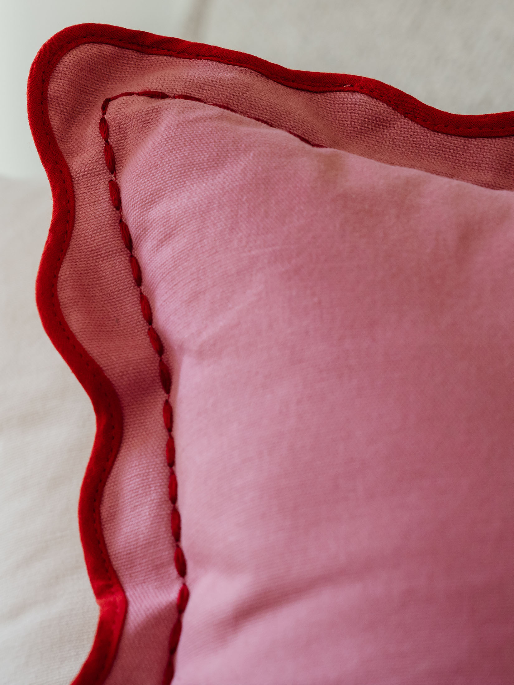 Luna Kissen, Pink/Rot