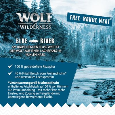 2 x 12 kg Wolf of Wilderness Trockenfutter - getreidefrei - mit Freiland-Fleisch