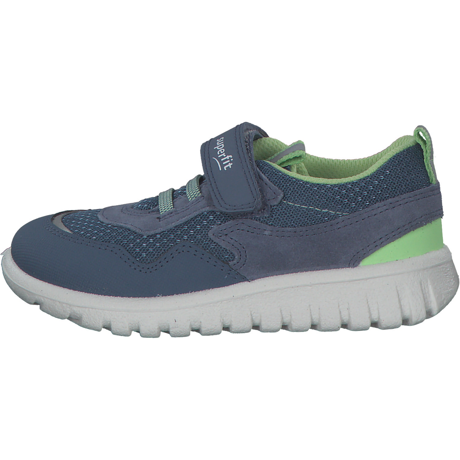 Superfit SPORT7 MINI 06204 M, Sneakers Low, Kinder, BLAU/HELLGRÜN