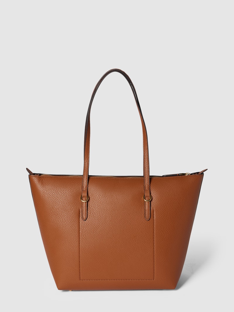 Tote Bag in Leder-Optik Modell 'KEATON' in cognac