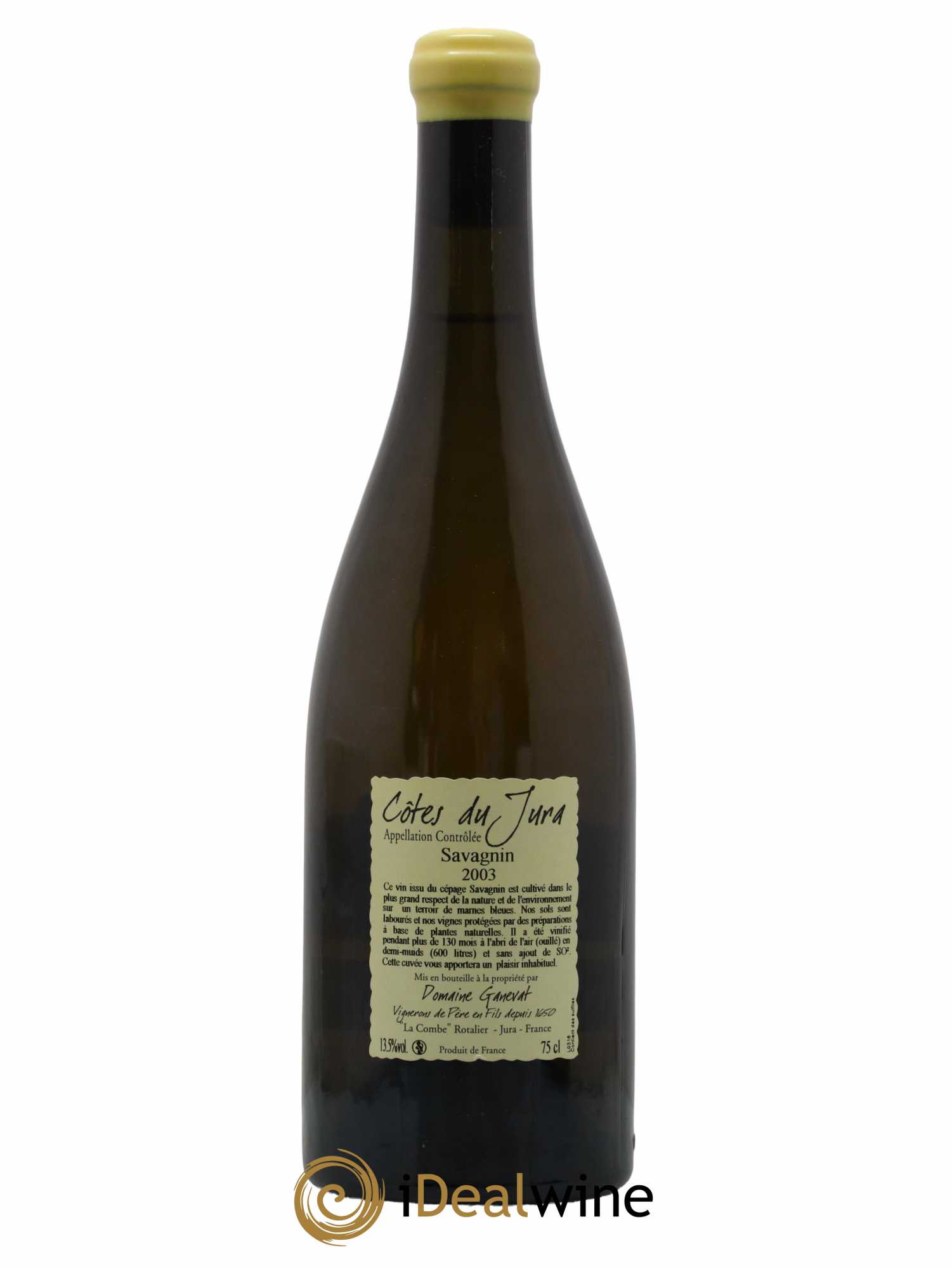 Côtes du Jura Les Vignes de mon Père Jean-François Ganevat (Domaine)  2003 - Lot de 1 Bouteille