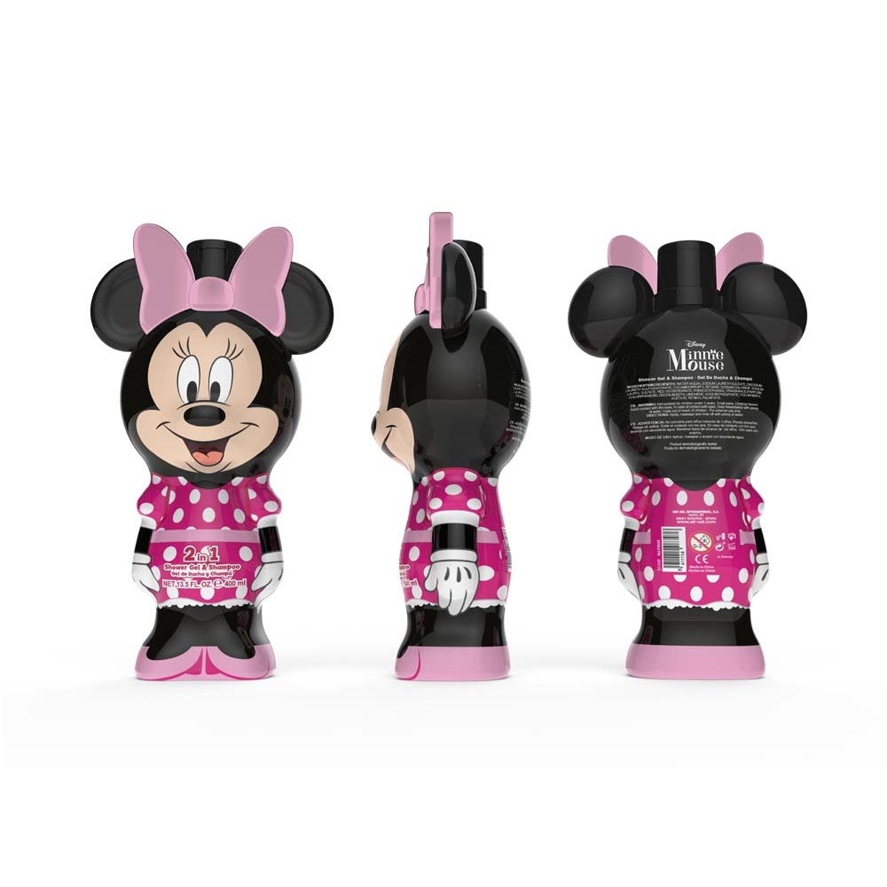 Disney Minnie Gel Douche & Shampooing 2D 400 ml Gel Douche & Shampooing 2in1