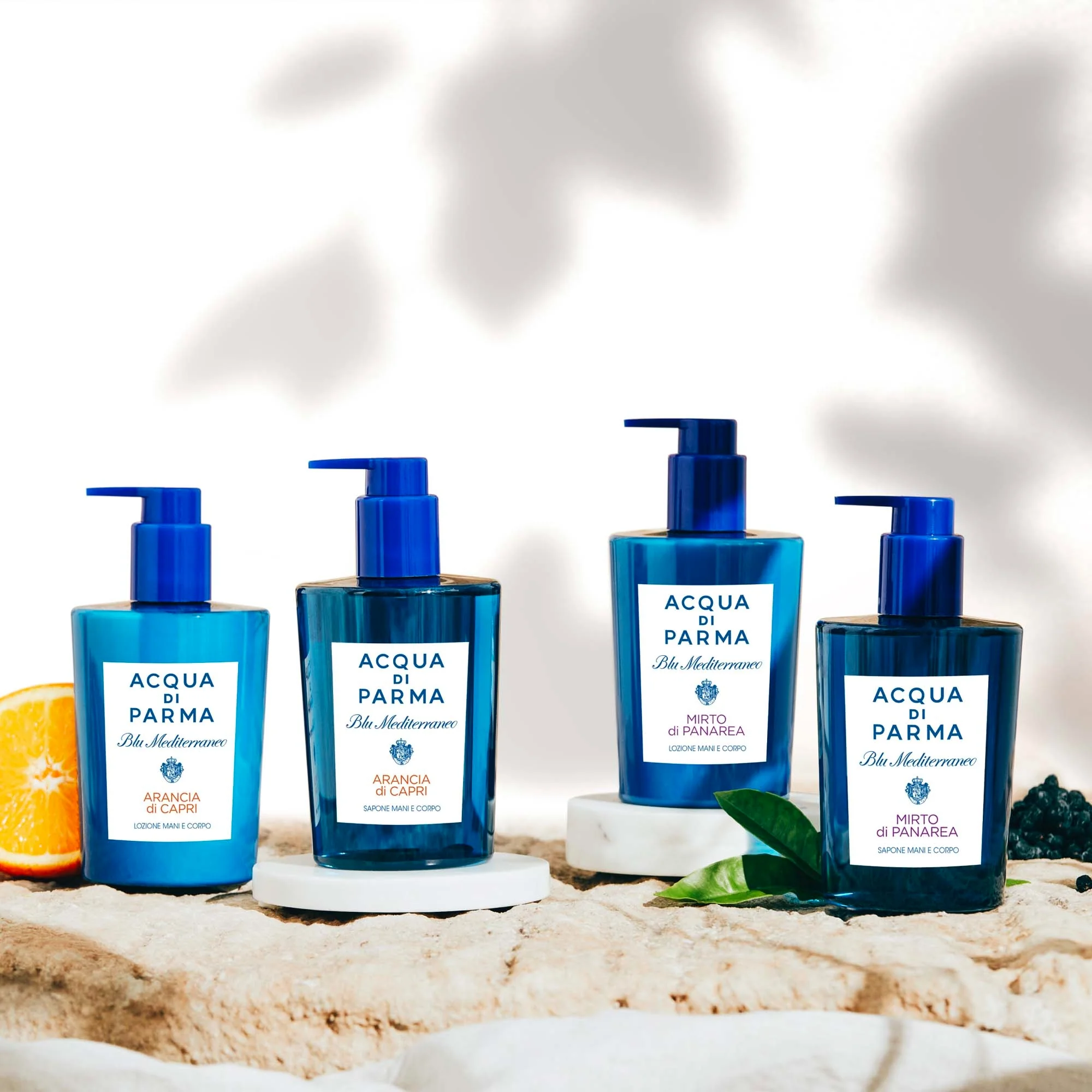 Loción corporal y de manos Blu Mediterraneo Naranja de Capri - Leche corporal, crema de manos, tratamiento para manos, tratamiento corporal hidratante