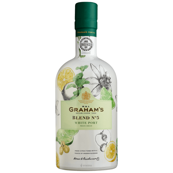 W. & J. Graham'sBlend No 5 White Port Meio SecoN.V.