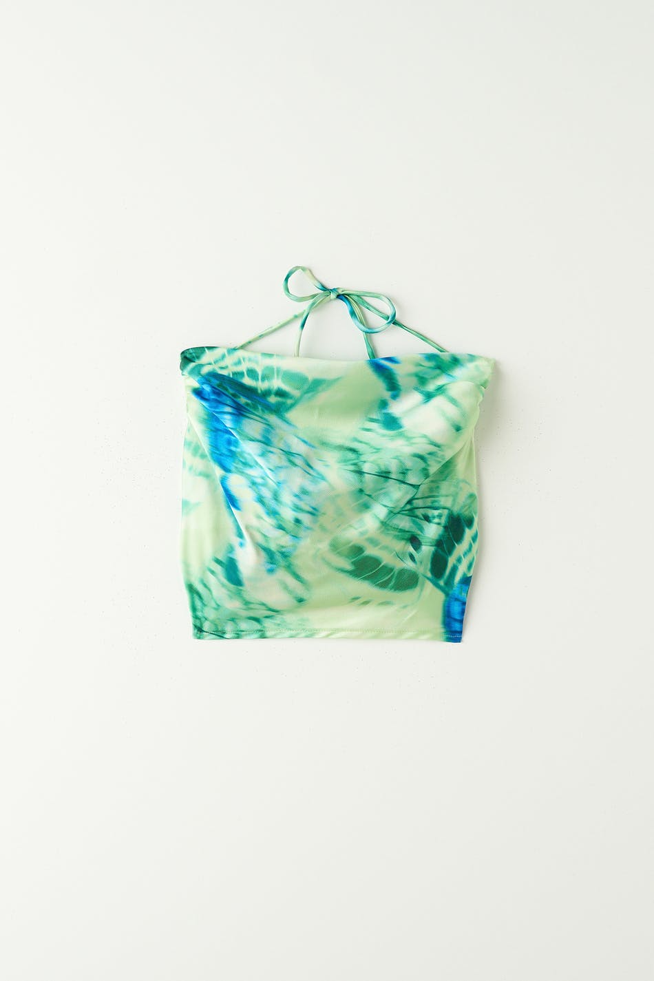 Cowlneck tie back top