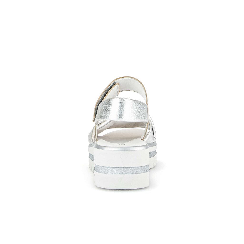 Gabor fashion Plateau Sandale silber