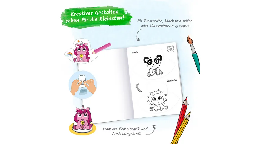 Trötsch Malbuch Bastelbuch Mein erstes Mal- und Bastelbuch Lustige Tierwelt