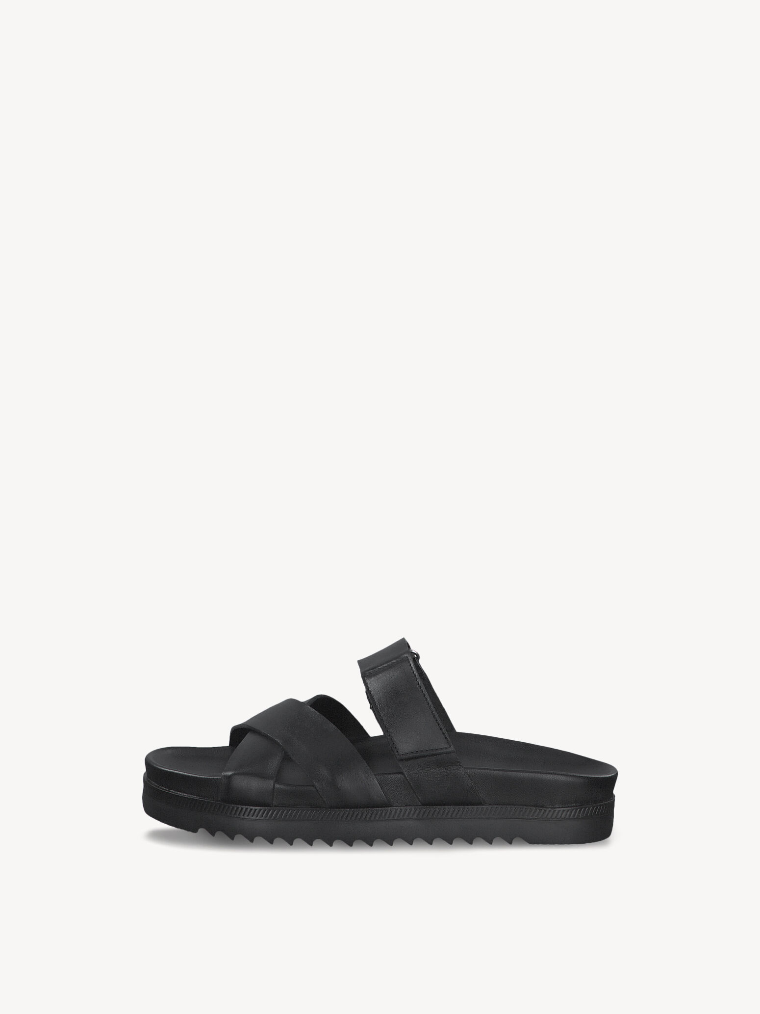 Mule en cuir - noir