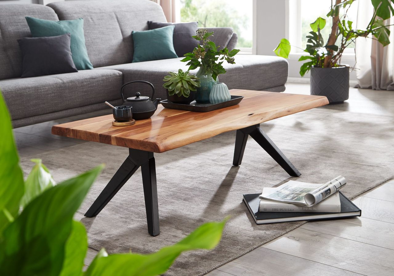 Wohnling Couchtisch 115 x 64 x 37 cm Braun