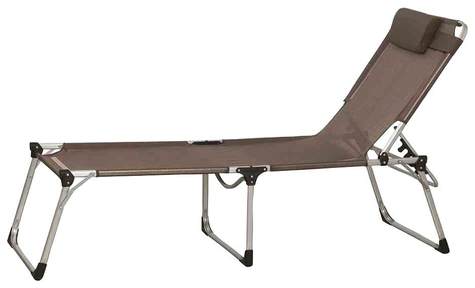 Siena Garden Gartenliege Sole, Aluminiumgestell, mehrfach verstellbar, 214x70x45 cm
