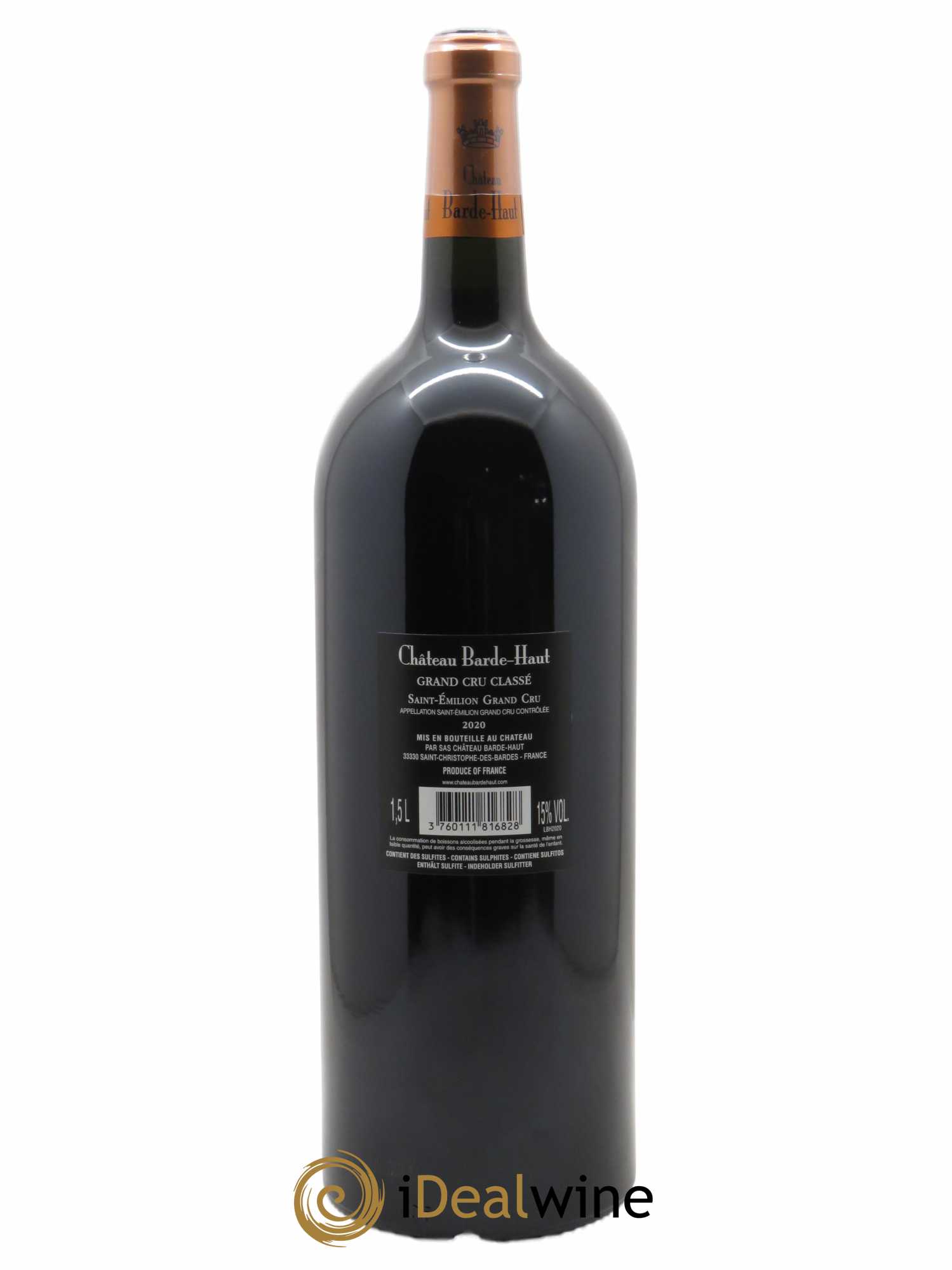 Château Barde Haut Grand Cru Classé (CBO à partir de 6 MG) 2020 - Lot de 1 Magnum