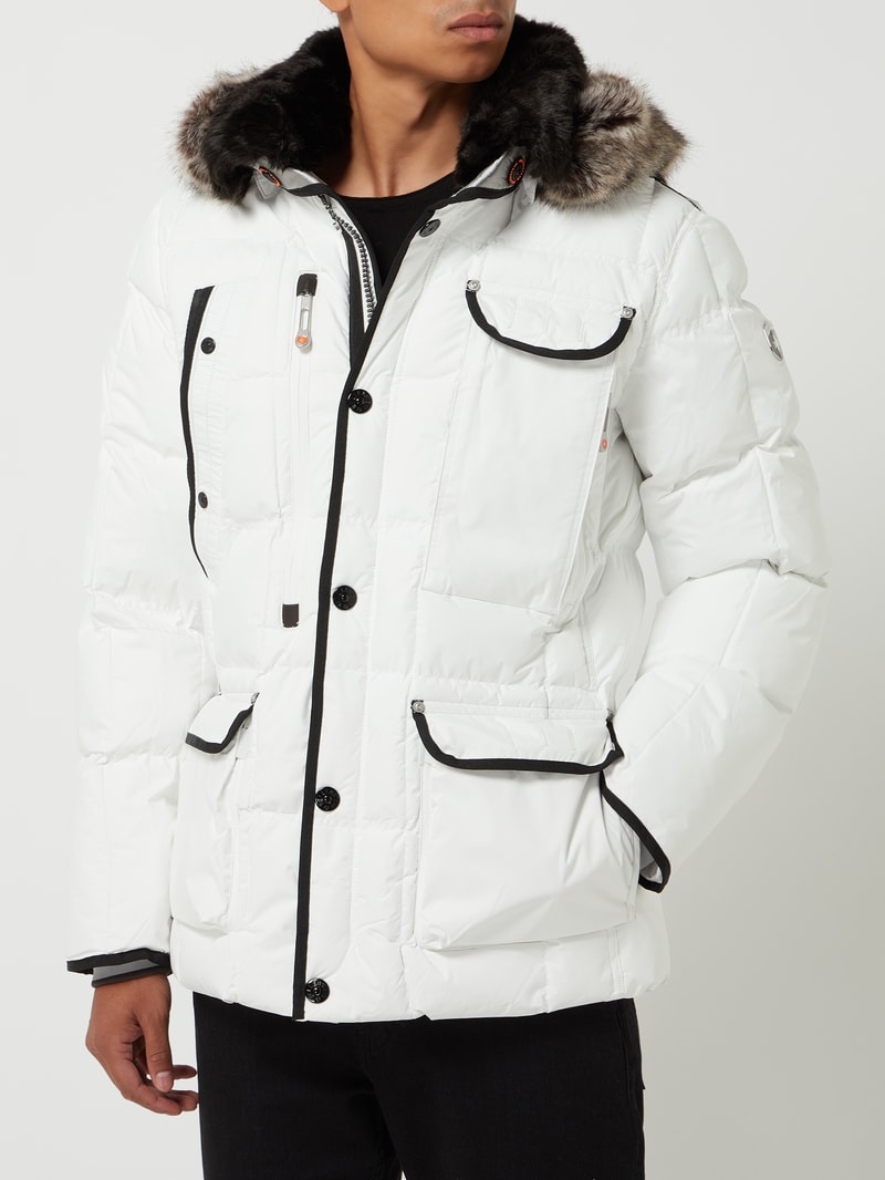 Marvellous 661 Funktionsjacke mit abnehmbarer Kapuze in weiß