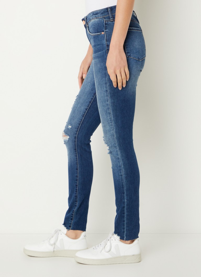 Articles Of Society Sarah mid waist skinny jeans with destroyed finish