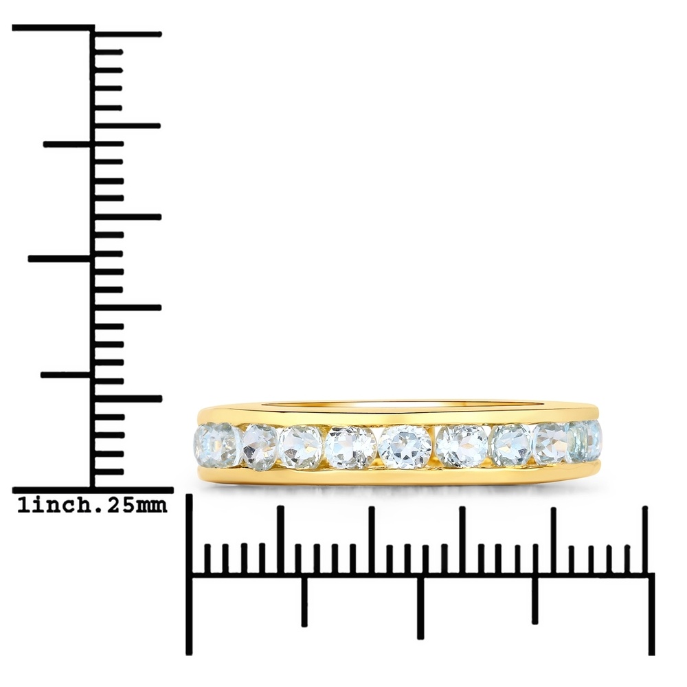 Rafaela Donata Bague Argent sterling Topaz bleu en Or jaune Bague