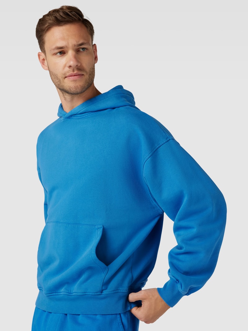 Oversized Hoodie aus Bio-Baumwolle in blau
