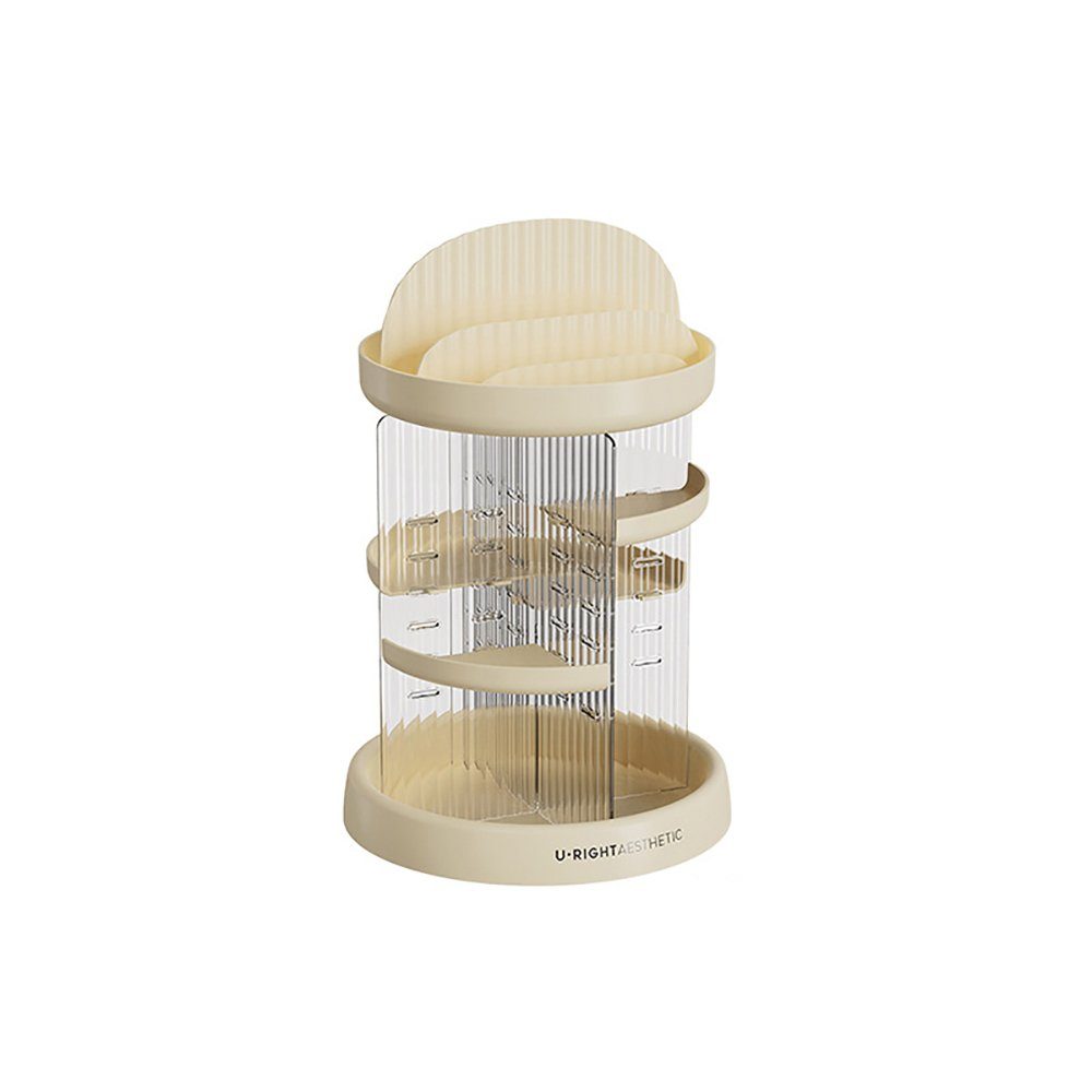 Wunderwelt Kosmetik-Kassette Kosmetik-Aufbewahrungshalter, Make-up-Organizer,-Parfüm-Tablett, 1-tlg., Regalfach, Drehbares Aufbewahrungsregal für Kosmetika