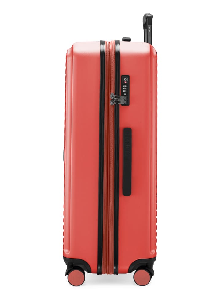 Hauptstadtkoffer Mitte - Großer Reisekoffer Trolley 77cm XXL Erweiterung TSA 130L in Korall günstig kaufen L