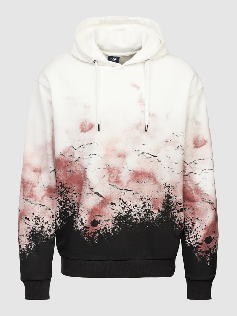 Hoodie mit Motiv-Print Modell 'Sorin' in rot