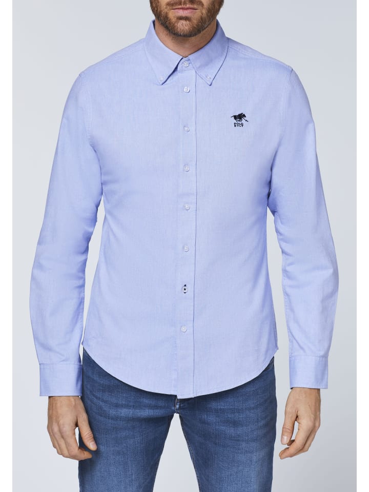 Polo Sylt Hemd in Blau günstig kaufen