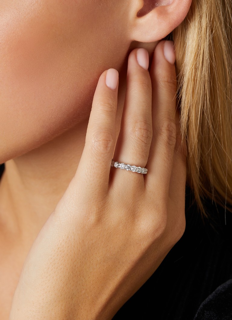 Anello Diamond Point in oro bianco, diamante da 1,00 ct, Galleria