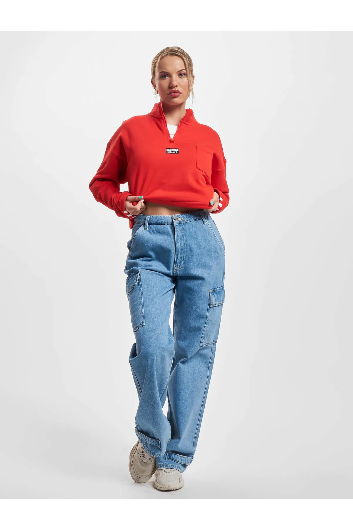 adidas  Damen adidas Cropped Sweat W Hoodie