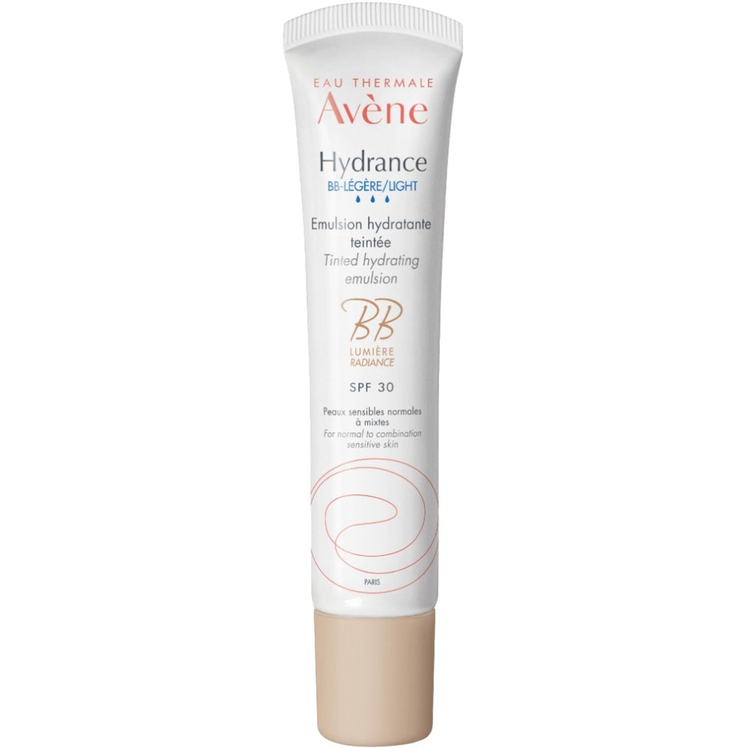 Eau Thermale Avène Hydrance BB-Légère Emulsion Hydratante Teintée SPF30 - Peaux Sensibles Normales à Mixtes 40 ml